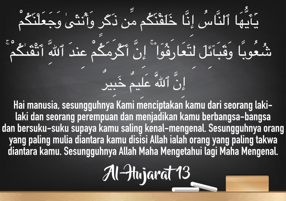 Detail Surat 49 Ayat 13 Nomer 16