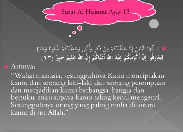 Detail Surat 49 Ayat 13 Nomer 21