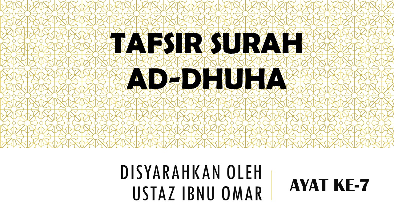 Detail Surat Ad Dhuha Ayat 7 Nomer 42