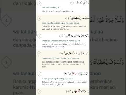 Detail Surat Ad Dhuha Latin Saja Nomer 51