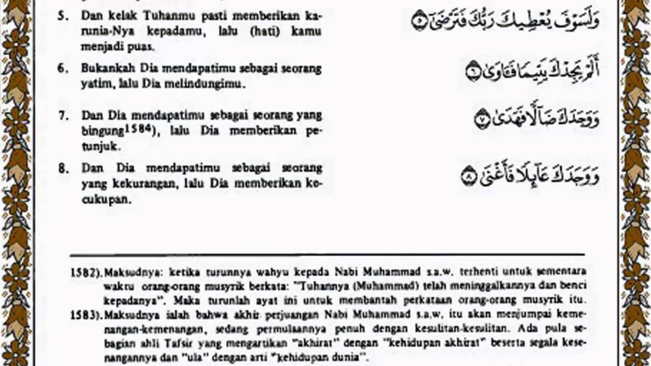 Detail Surat Ad Dhuha Latin Saja Nomer 9