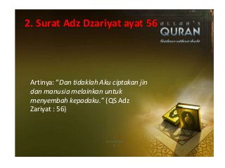 Detail Surat Adz Dzariyat Ayat 56 Nomer 46