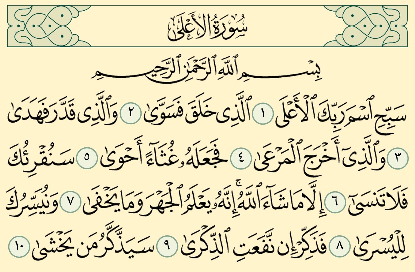 Detail Surat Al A Nomer 7