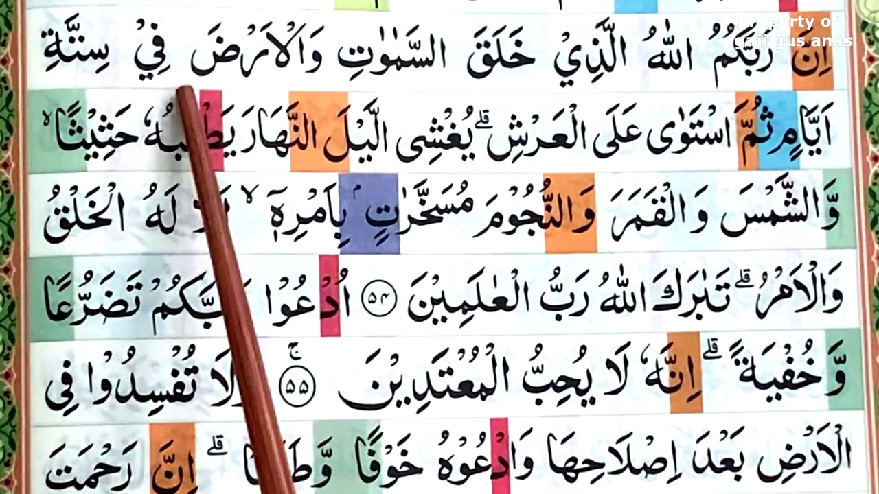 Detail Surat Al A Raf Ayat 2 Nomer 29