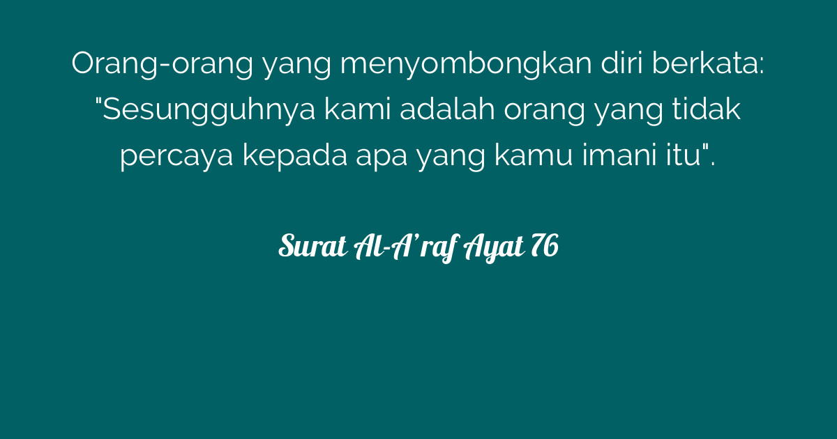 Detail Surat Al A Raf Ayat 2 Nomer 41