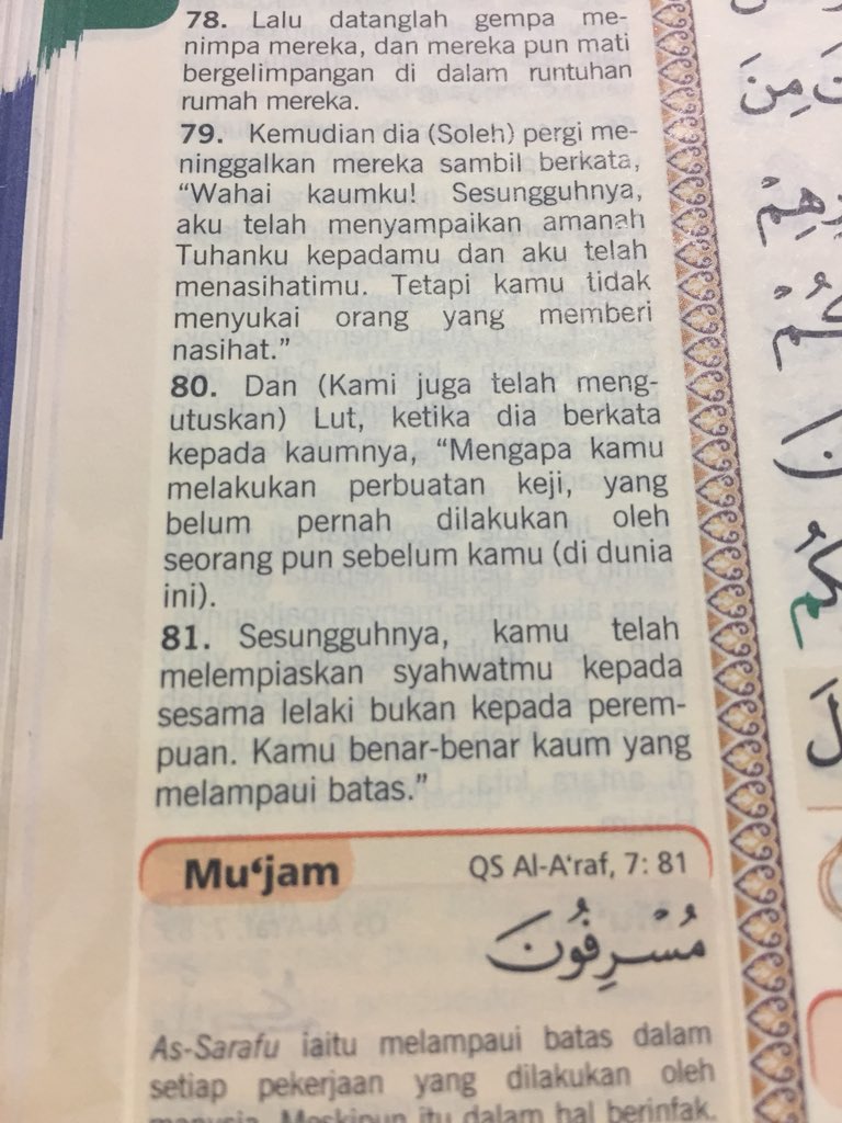 Detail Surat Al A Raf Ayat 80 Nomer 35