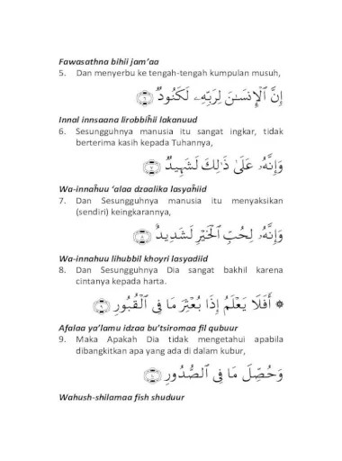 Detail Surat Al Adiyat Diturunkan Di Kota Nomer 17