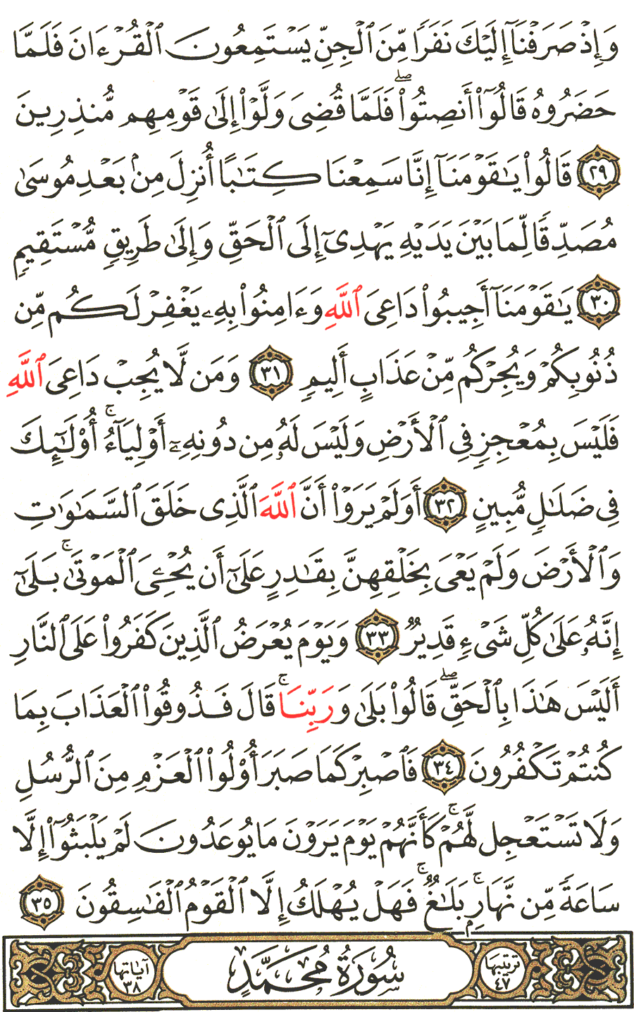 Detail Surat Al Ahqaf Ayat 35 Nomer 17