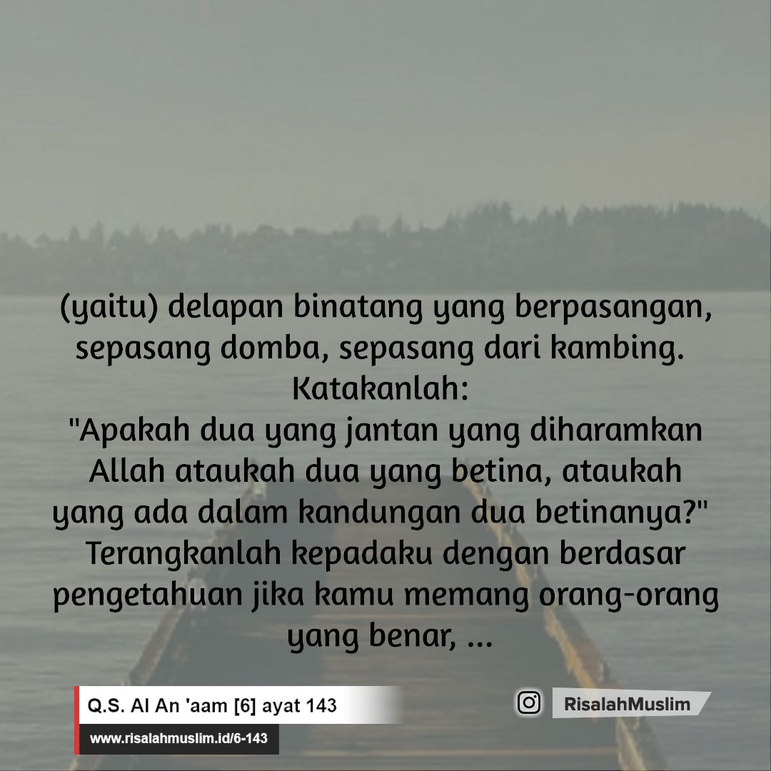 Detail Surat Al An Am Ayat 143 144 Nomer 36