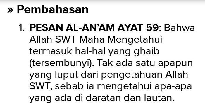 Detail Surat Al An Am Ayat 59 Nomer 38