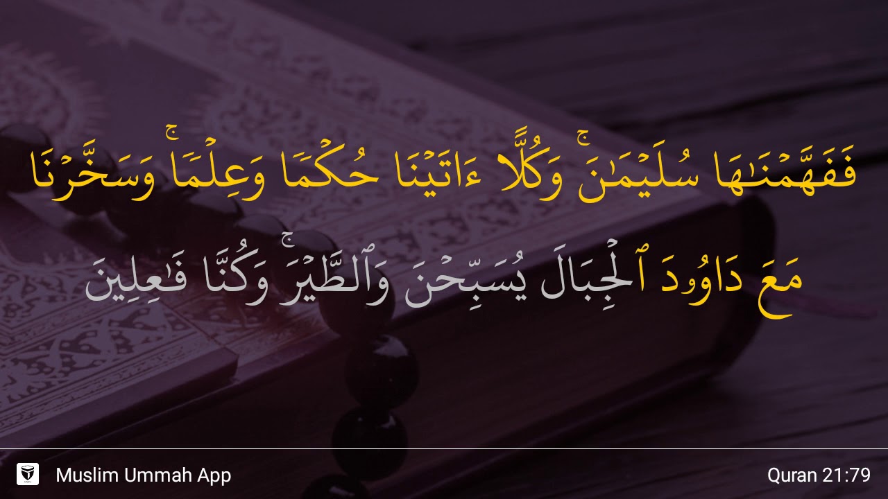 Surat Al Anbiya Ayat 79 - KibrisPDR