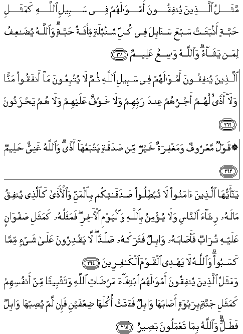 Detail Surat Al Baqarah 261 Nomer 11