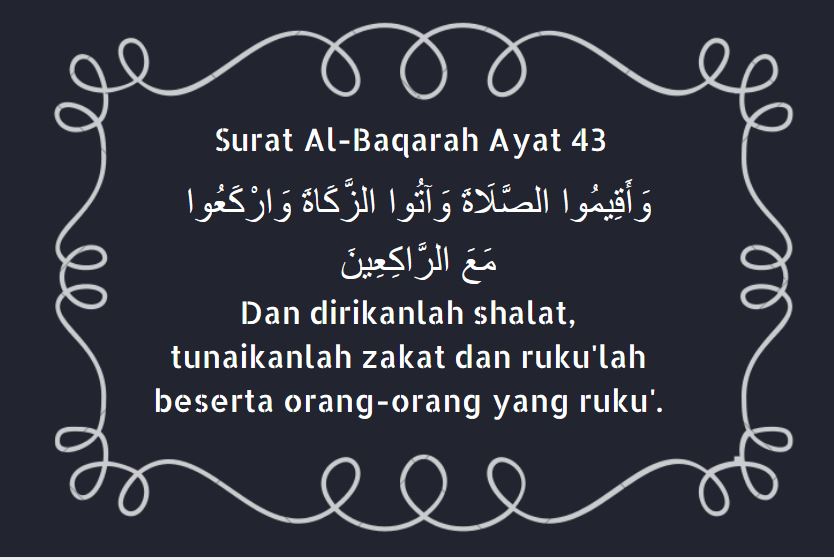 Detail Surat Al Baqarah 43 Nomer 9