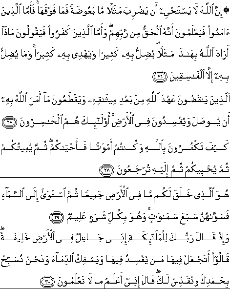 Detail Surat Al Baqarah Ayat 1 Sampai 30 Nomer 28