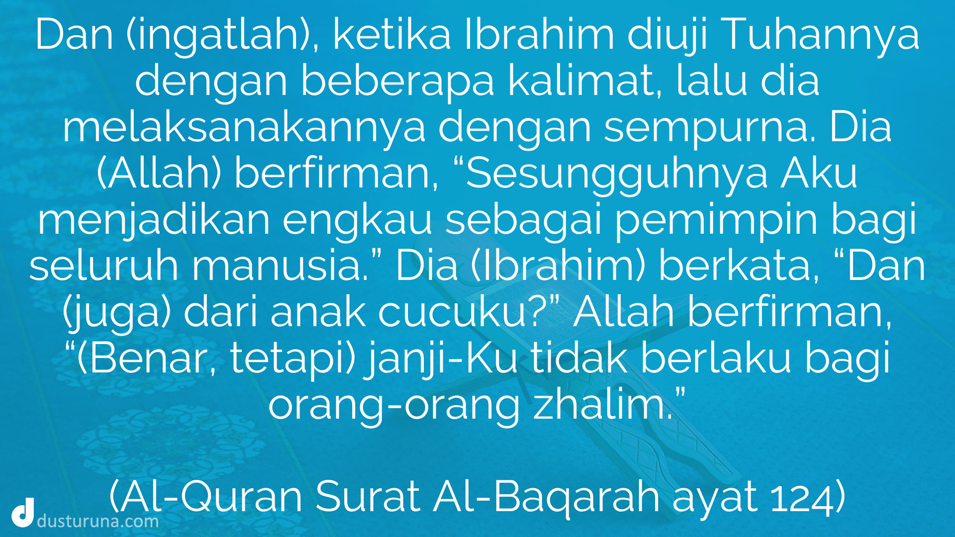 Detail Surat Al Baqarah Ayat 124 Nomer 36