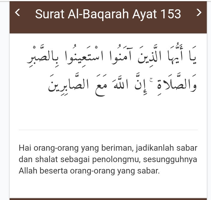 Detail Surat Al Baqarah Ayat 153 Nomer 36