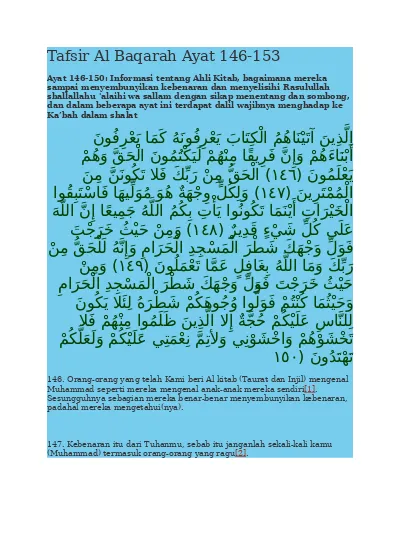 Detail Surat Al Baqarah Ayat 153 Nomer 51