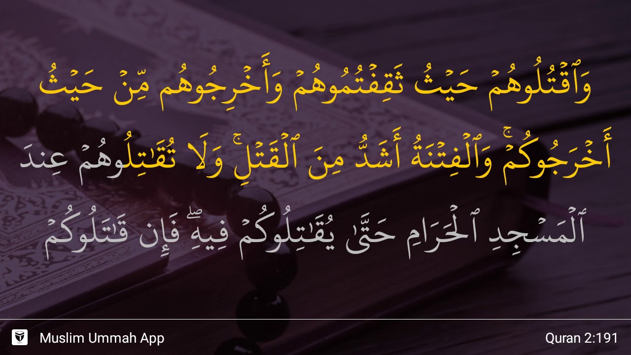 Detail Surat Al Baqarah Ayat 191 Nomer 16