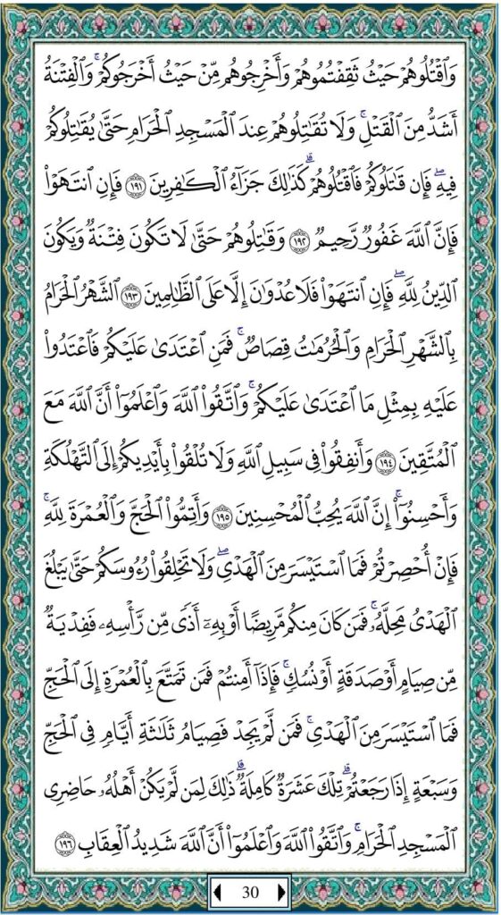 Detail Surat Al Baqarah Ayat 191 Nomer 32