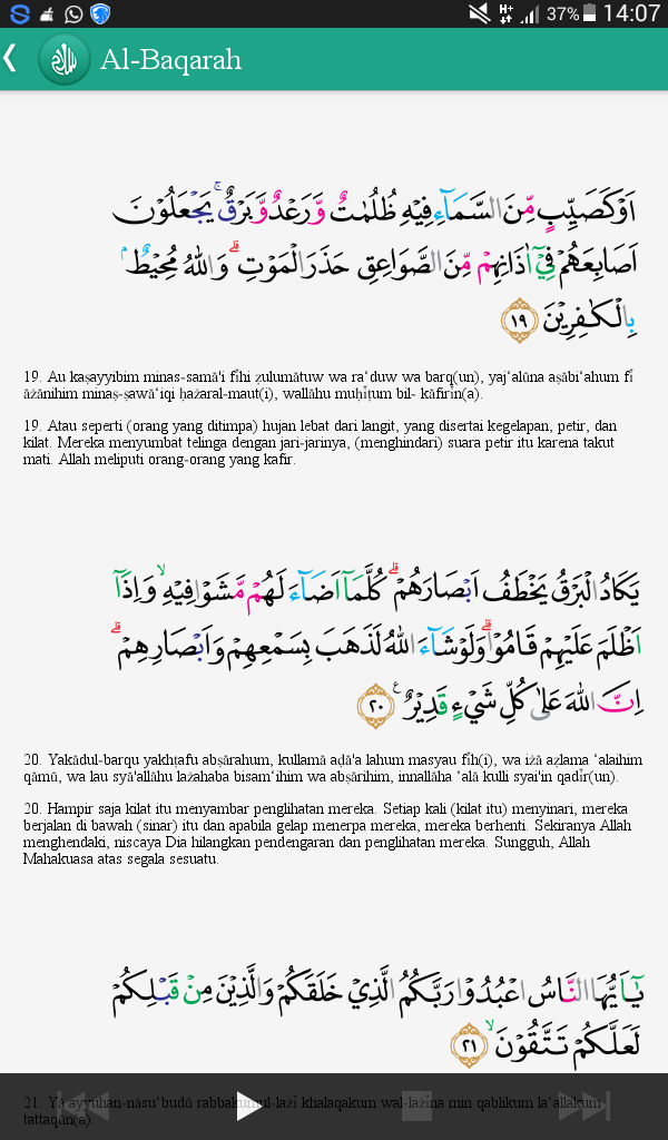 Detail Surat Al Baqarah Ayat 20 Sampai 30 Nomer 30