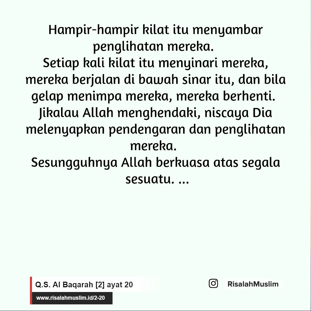 Detail Surat Al Baqarah Ayat 20 Sampai 30 Nomer 36