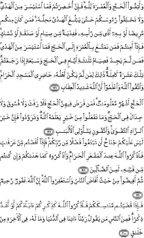 Detail Surat Al Baqarah Ayat 200 Nomer 17