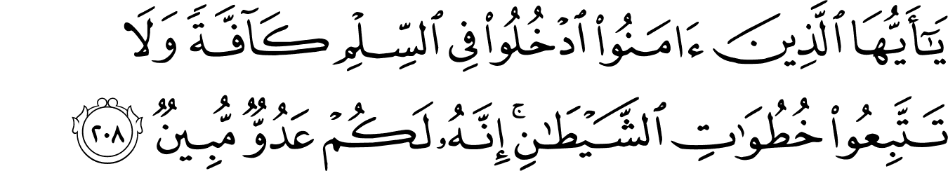 Detail Surat Al Baqarah Ayat 208 Nomer 2