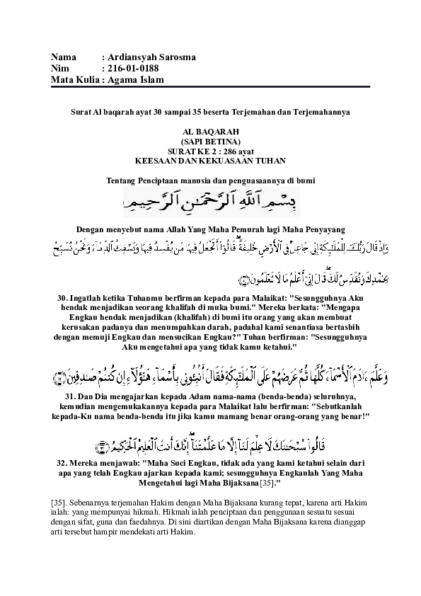 Detail Surat Al Baqarah Ayat 216 Dan Terjemahannya Nomer 50