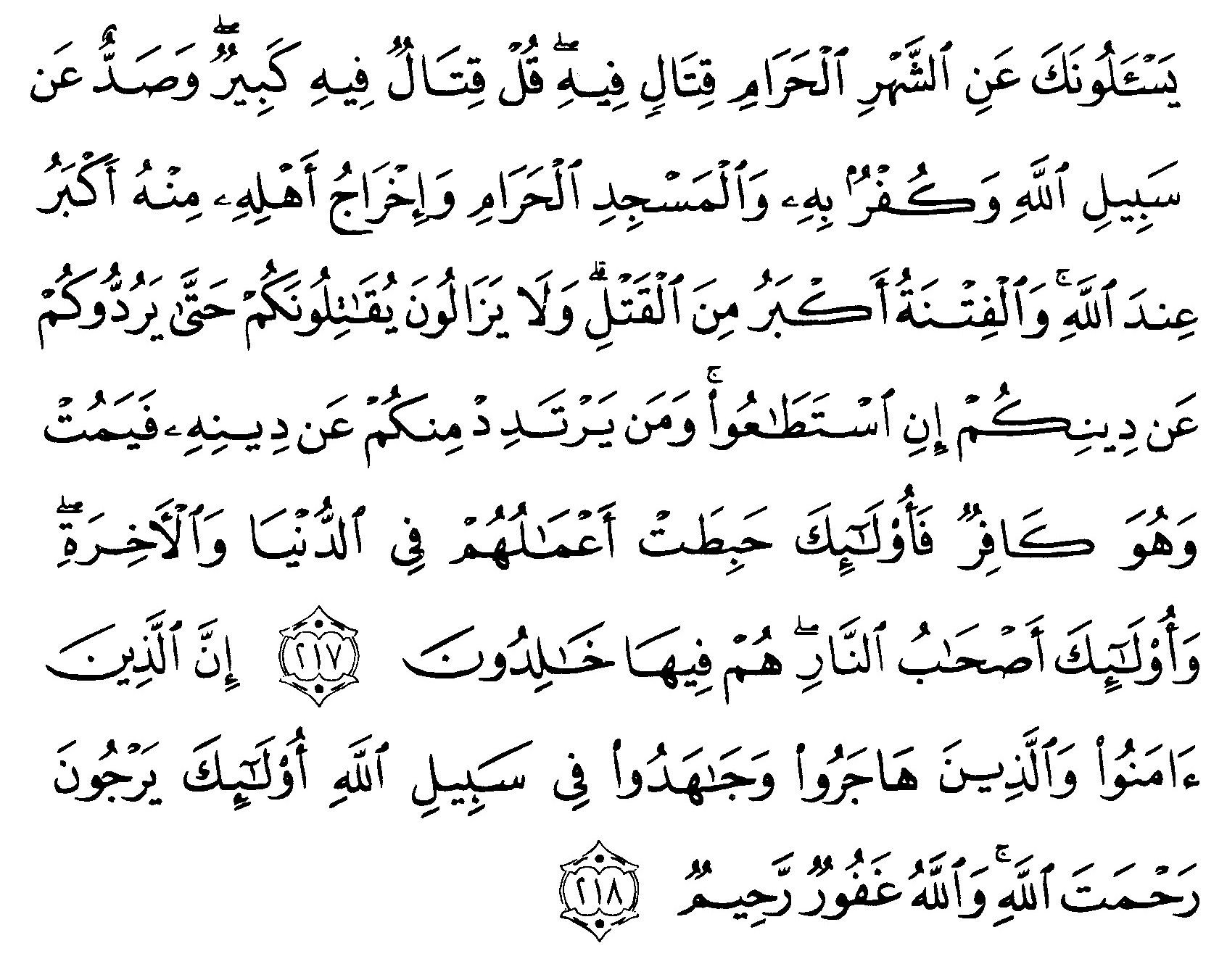 Detail Surat Al Baqarah Ayat 217 Nomer 2