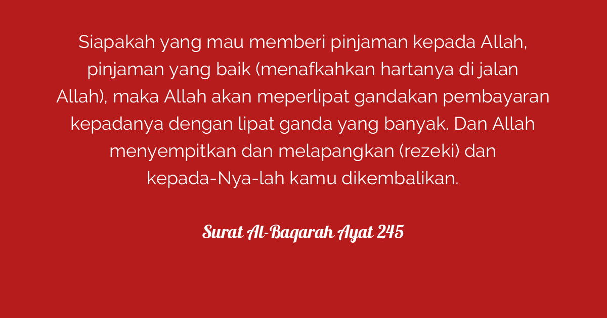 Detail Surat Al Baqarah Ayat 245 Nomer 29