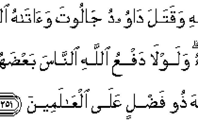 Detail Surat Al Baqarah Ayat 251 Nomer 28