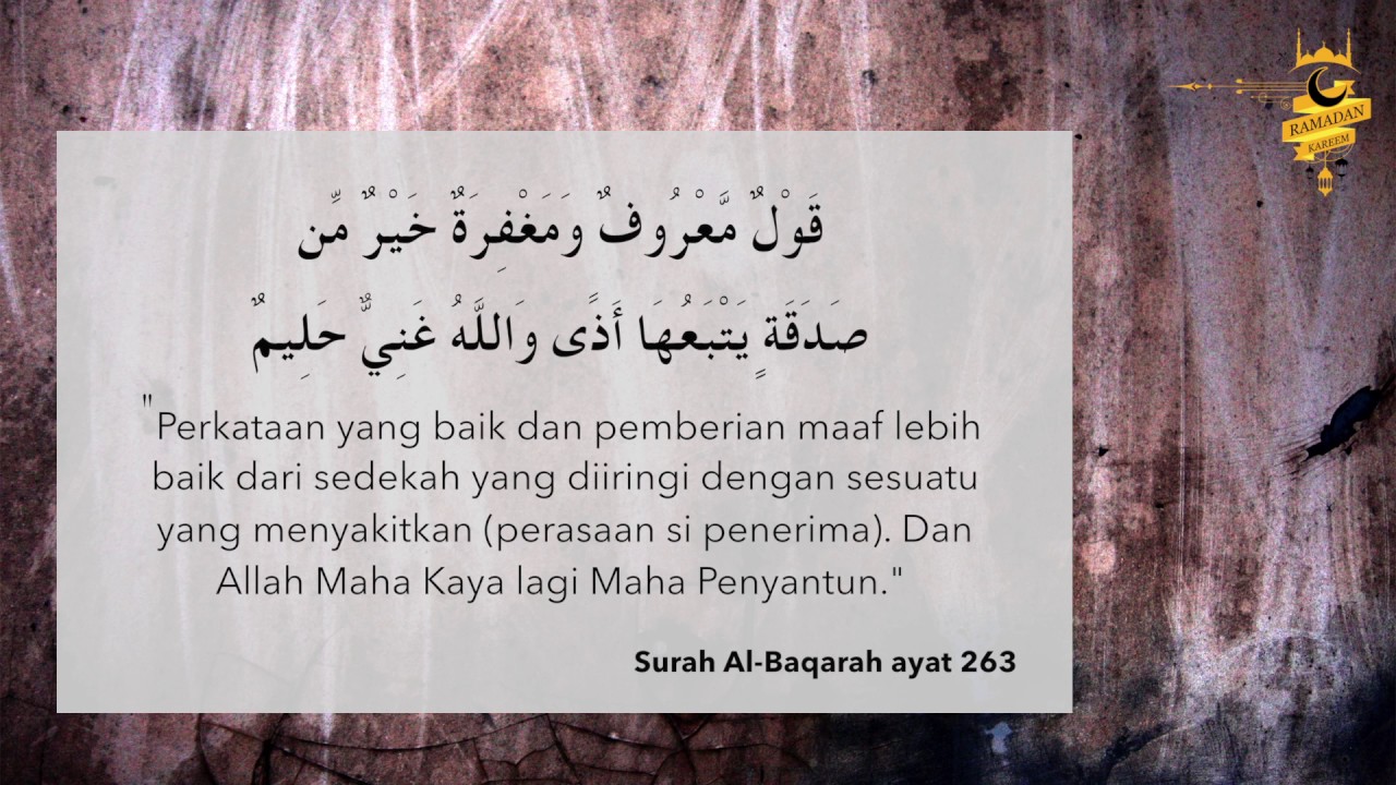 Surat Al Baqarah Ayat 263 - KibrisPDR