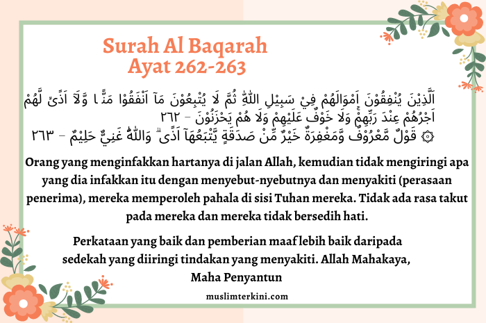 Detail Surat Al Baqarah Ayat 263 Nomer 12