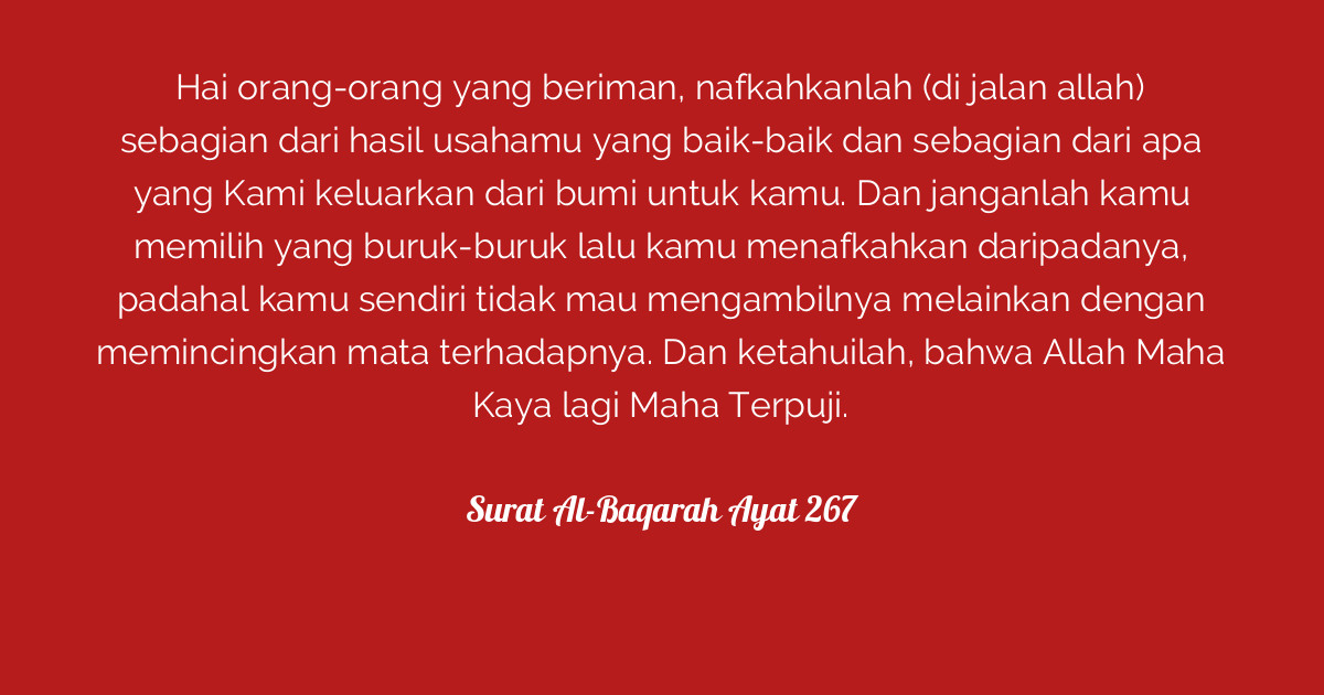 Detail Surat Al Baqarah Ayat 267 Nomer 33