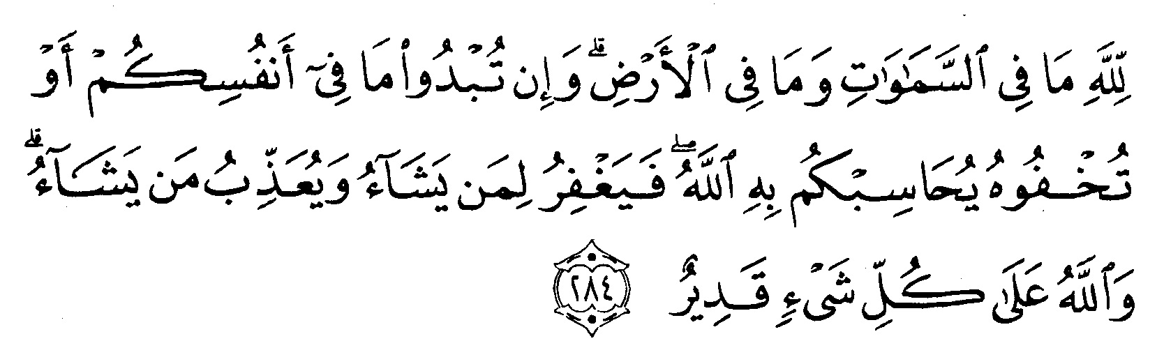 Detail Surat Al Baqarah Ayat 284 Nomer 2