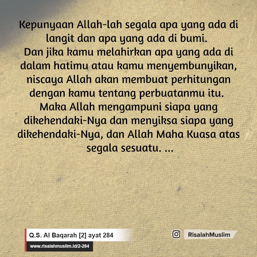 Detail Surat Al Baqarah Ayat 284 Sampai 286 Koleksi Nomer 26