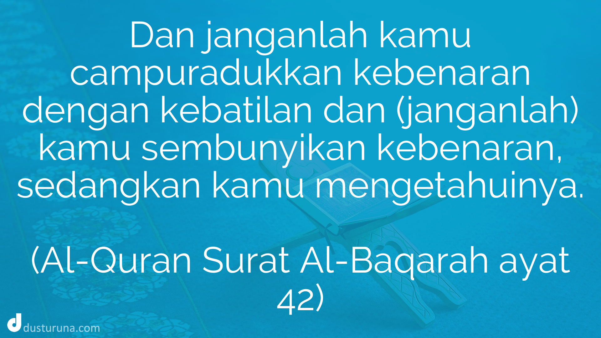 Detail Surat Al Baqarah Ayat 42 Nomer 34