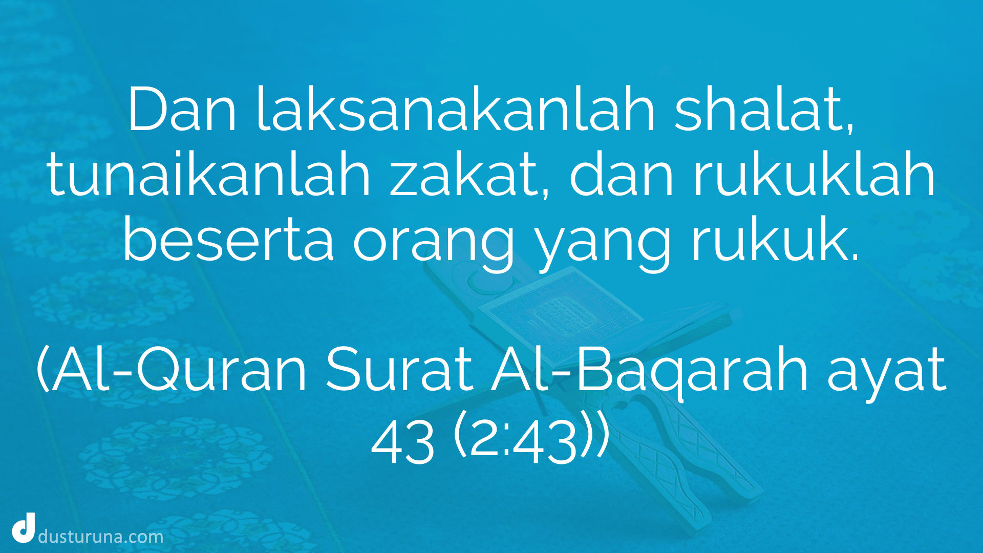 Detail Surat Al Baqarah Ayat 43 Nomer 32