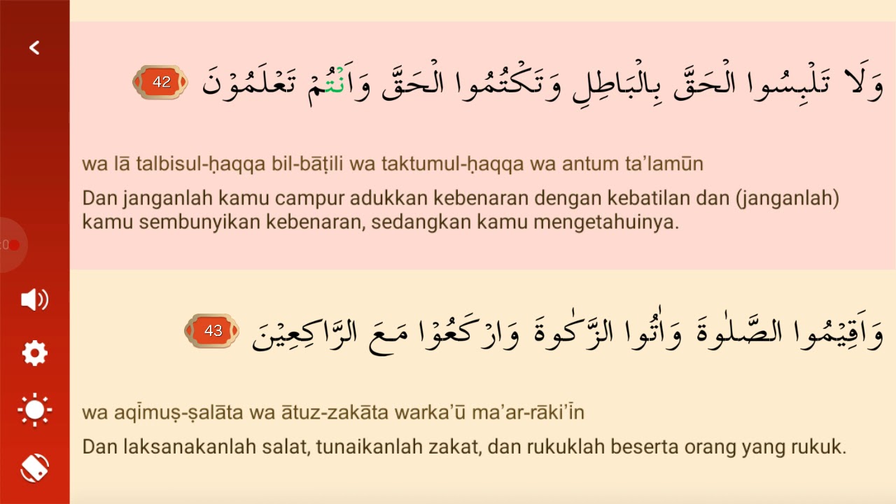 Detail Surat Al Baqarah Ayat 45 Latin Nomer 3