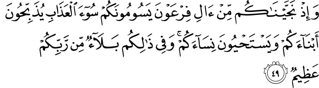 Detail Surat Al Baqarah Ayat 49 57 Nomer 13