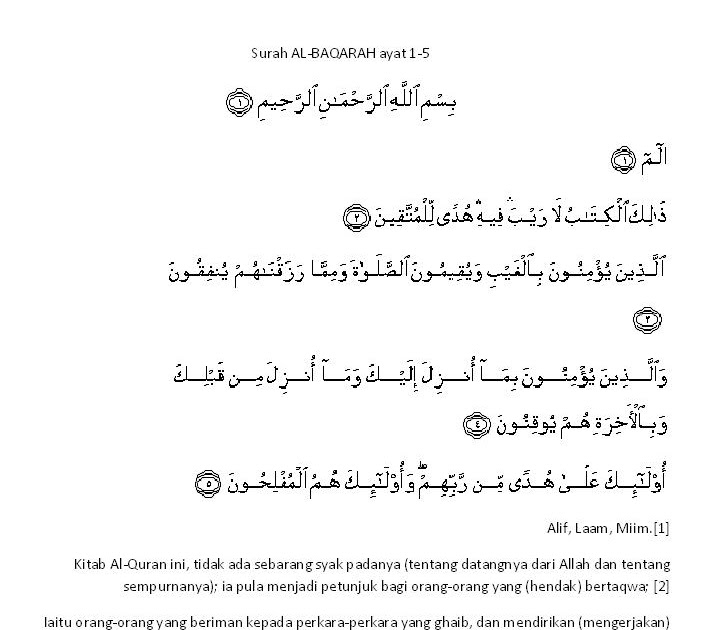 Detail Surat Al Baqarah Ayat 5 Nomer 19