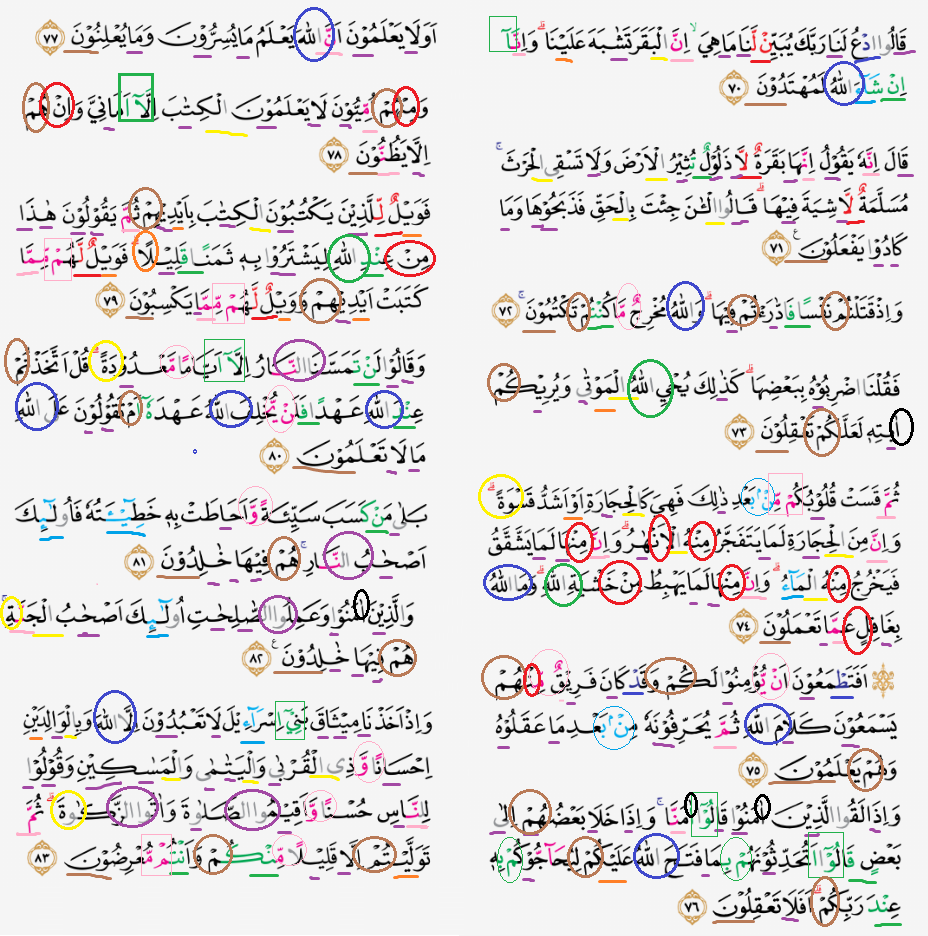 Detail Surat Al Baqarah Ayat 70 Nomer 20