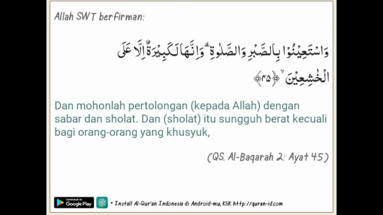 Detail Surat Al Baqarah Tentang Sabar Nomer 3