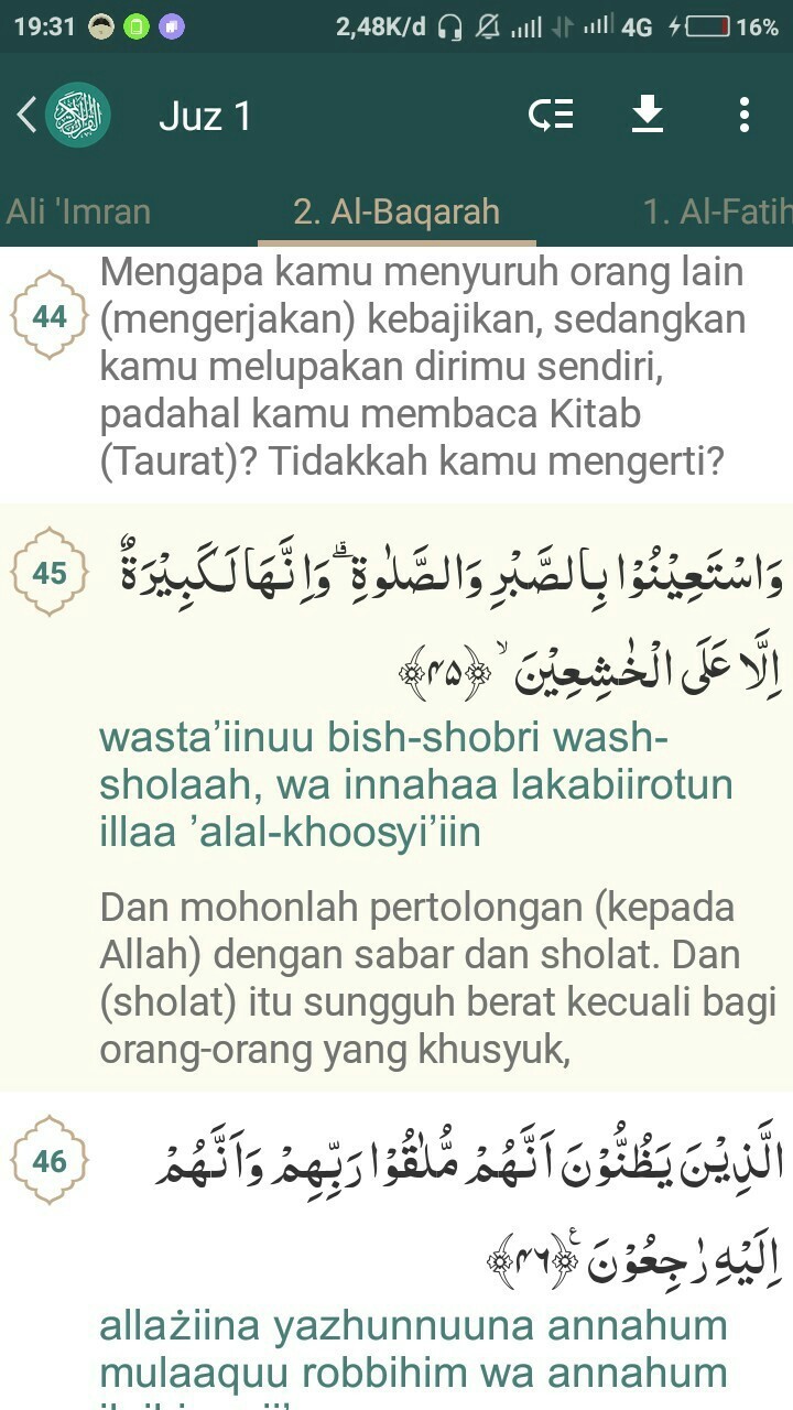 Detail Surat Al Baqarah Tentang Sabar Nomer 42