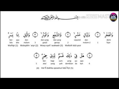 Detail Surat Al Fajr Ayat 1 10 Nomer 10