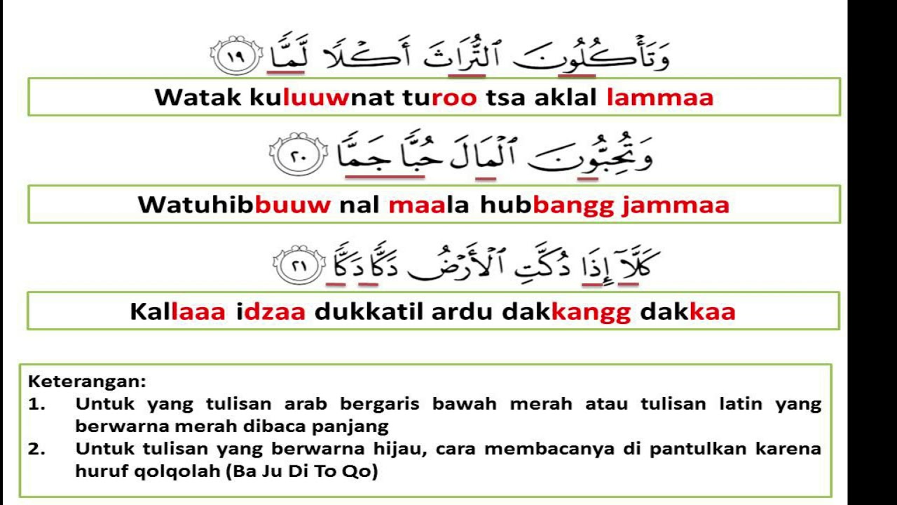 Detail Surat Al Fajr Latin Nomer 28