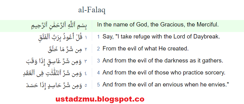 Detail Surat Al Falaq Ayat 1 5 Nomer 22