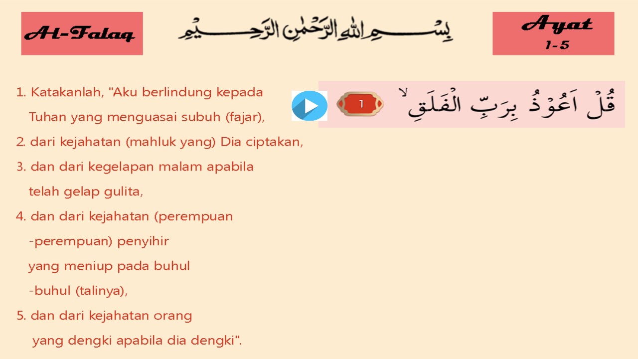 Detail Surat Al Falaq Ayat 1 5 Nomer 6