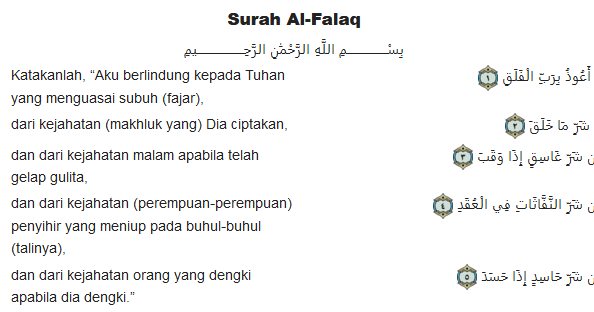 Detail Surat Al Falaq Ayat 3 Nomer 23
