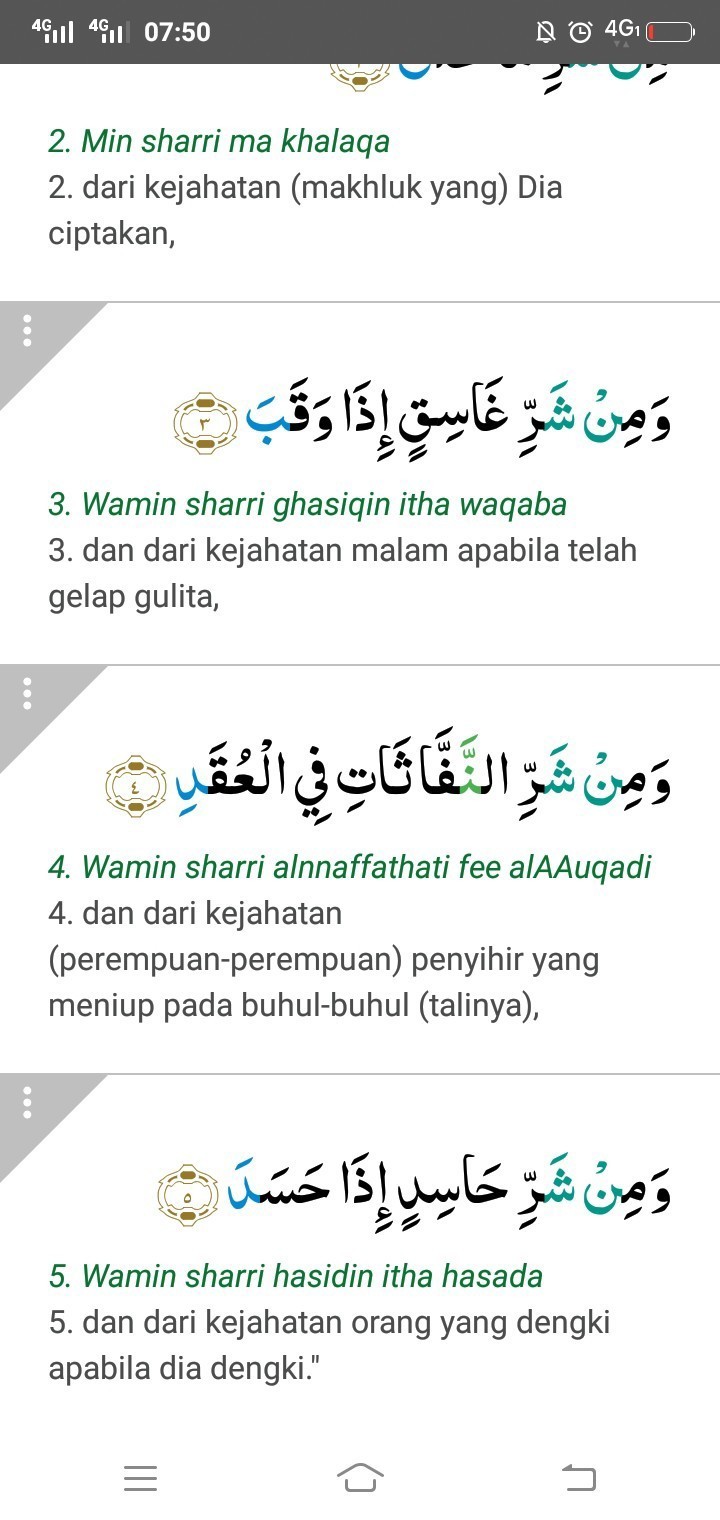 Detail Surat Al Falaq Ayat 4 Nomer 31